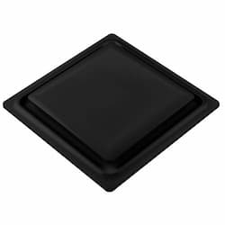 16W Bathroom Fan w/ Humidity Sensor, Adjustable CFM, Square, Black