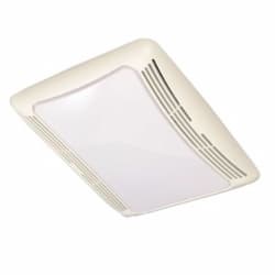 50W Bathroom Fan w/ Light, 50 CFM, 1.2A, 120V, White