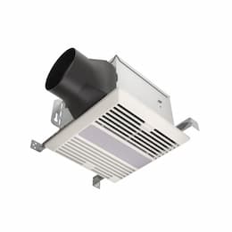 22W Bathroom Fan w/ Light, 80 CFM, 1.2A, 120V, White