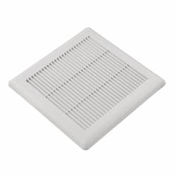 24W Slim Fit Ceiling Bathroom Fan, 80 CFM, White