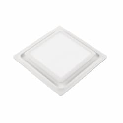 Replacement Grill For ABF Series Bath Fan w/ Light, Square, White