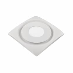 Replacement Grill For AP & VSF Series Bath Fan w/ Light, Round, White