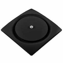 Slim Fit Bathroom Fan w/ Motion & Humidity Sensor, Multi-Speed, Black