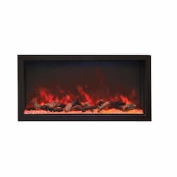 65-in Extra Tall Electric Fireplace w/ Black Steel Surround