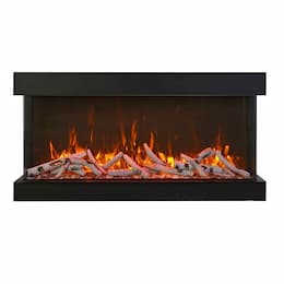 Amantii 40-in Tru View Extra Tall Electric Fireplace w/ 3-Sides
