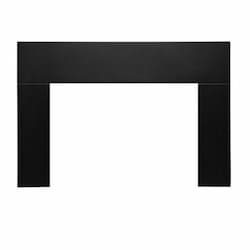 26-in Standard 3-Sided Surround for Abbot Fireplace, Black