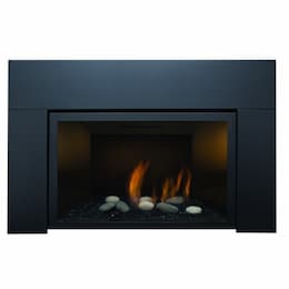 30-in Abbot Fireplace Insert w/ Black Porcelain Panels, Natural Gas