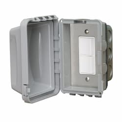 4000W Electric Heater Switch, Flush Mount, Outdoor, Single Duplex