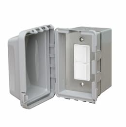 4000W Electric Heater Switch, Surface Mount, Outdoor, Single Duplex