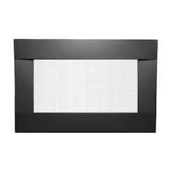 Surround w/ Safety Barrier for Newcomb Fireplace, Black