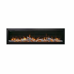 42-in Symmetry Electric Fireplace w/ Steel Surround