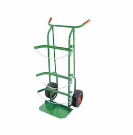 Delivery Cart, Dual-Cylinder, 10-in Wheel