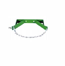 Single Cylinder Bracket w/ Safety Chain for 7-in to 9.5-in Cylinders, Wall Mounted