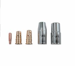 Bernard 3/4" Bore Heavy Duty Mig Nozzles, Elliptical Series, Copper