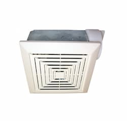 Bathroom Exhaust Fan w/ Custom-Designed Motor, 3 inch Duct Adaptor, 85 Sq. Ft, 70 CFM