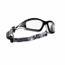 Bolle Safety Tracker Series Safety Glasses, Black & Gray w/ Clear Lens