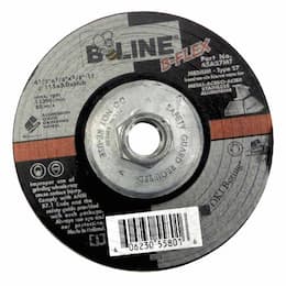 4.5 Inch Diameter 46 Grit Flexible Abrasive Wheel 