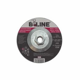 5-in Depressed Center Grinding Wheel, 24 Grit, Aluminum Oxide, Resin Bond