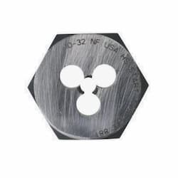 1/4-in x 20 UNC Hex Die, 1-in Width, High-Speed Steel