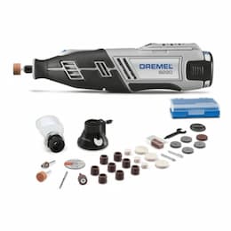 8220 Series Rotary Tool w/ Cutting Kit, Shield & 28 Accessories, 12V