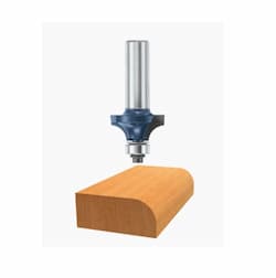 1/4-in x 1/2-in Roundover Router Bit, Carbide Tipped