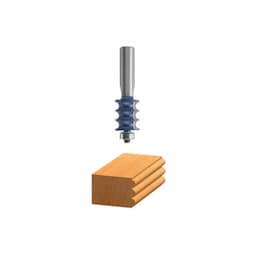 1/8-in x 1-in Multi Bead/Reed Bit, Carbide Tipped