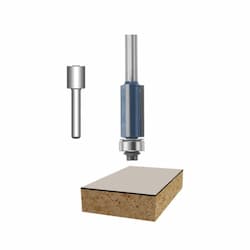 1/2-in x 1-in Flush Trim Router Bit, Carbide Tipped, 3-Flute