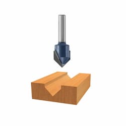 90 Degree x 9/16-in V-Groove Bit, Carbide Tipped