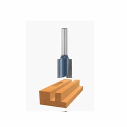 1/2-in x 1-in Straight Router Bit, Carbide Tipped, 2-Flute
