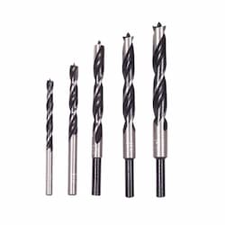 5 pc. Brad Point Drill Bit Set