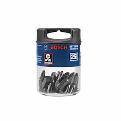 1-in Phillips P2R Insert Bits, 25 Pack