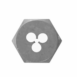 3-mm - 0.50 Metric Hex Die, High-Carbon Steel