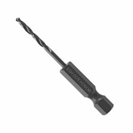 3/32-in x 2-1/4-in Impact Tough Drill Bit, Black Oxide, Bulk