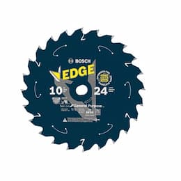 10-in Edge Cordless Circular Saw Blade, General Purpose, 24 Tooth