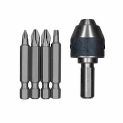 5 pc. Insert Bit Set w/ Clic-Change Chuck