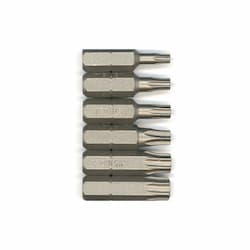 6 pc. Extra Hard Insert Bit Set, Torx