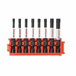 8 pc. 2-in Impact Tough Power Bits w/ Clip, Torx Variety