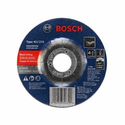 4-1/2-in Abrasive Wheel, Metal Cutting, Type 27, 24 Grit