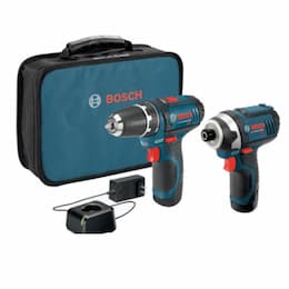 Bosch Impact Driver & Drill/Driver Kit w/ Batteries