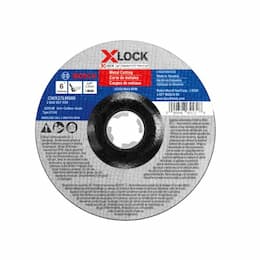 6-in x 1/8-in X-LOCK Abrasive Wheel, Metal Cutting, Type 27A, 30 Grit