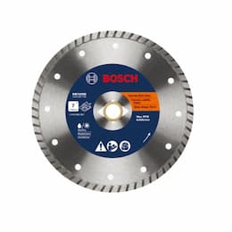 7-in Standard Diamond Blade, Turbo Rim, Smooth Cut