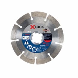 4-1/2-in X-LOCK Premium Diamond Blade, Segmented Rim