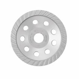 5-in Turbo Diamond Cup Wheel, 7/8-in Arbor