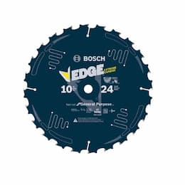 10-in Edge Circular Saw Blade, Fast Cuts, 24 Tooth