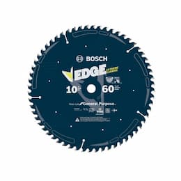 10-in Edge Circular Saw Blade, Fine Finish, 60 Tooth