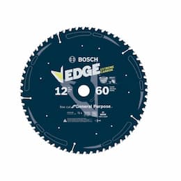 12-in Edge Circular Saw Blade, Fine Finish, 60 Tooth