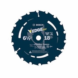 6-1/2-in Edge Circular Saw Blade, Fast Cuts, 18 Tooth