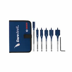 Bosch 6 pc. Daredevil Spade Bit Set w/ Pouch, Stubby Length