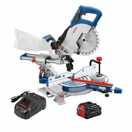 8-1/2-in Single-Bevel Slide Miter Saw w/ Battery, 18V