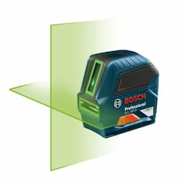 Self-Leveling Cross-Line Laser w/ Mount, Green Beam, 100-ft Max